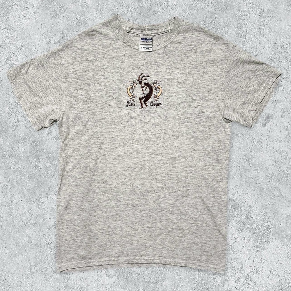 90s Zion Canyon Y2K Kokopelli T-Shirt Grey